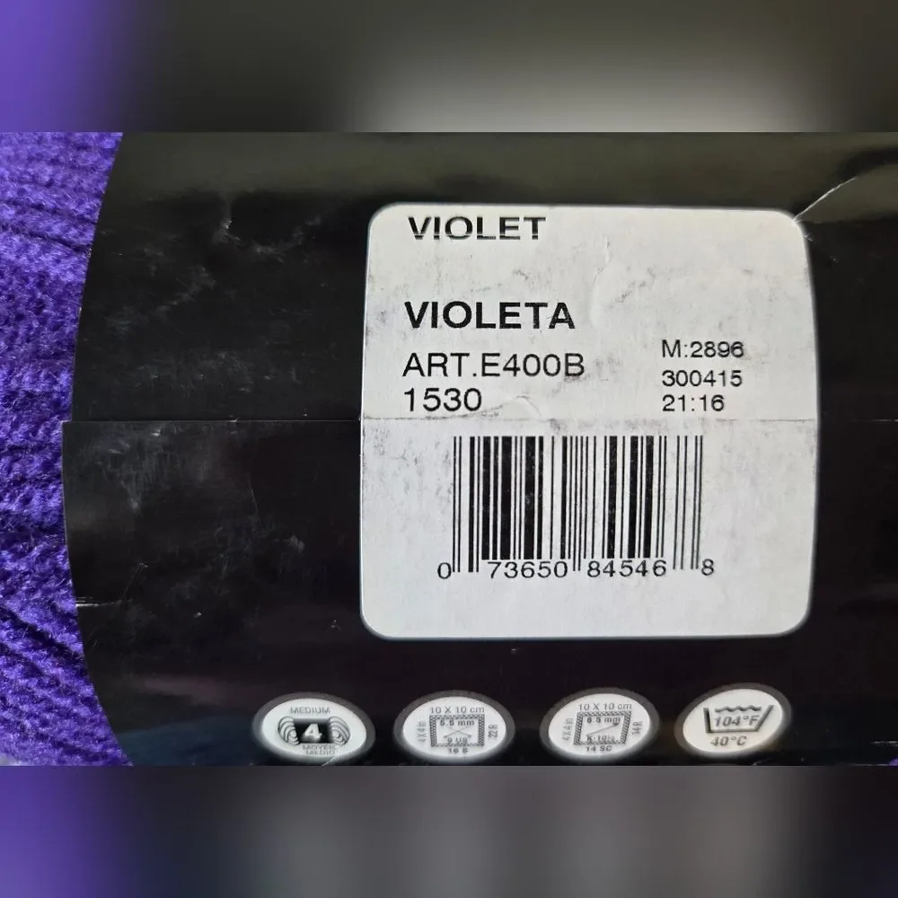 Red Heart Love Yarn- Purple, Bluebell, Violet & Holly Berry Red